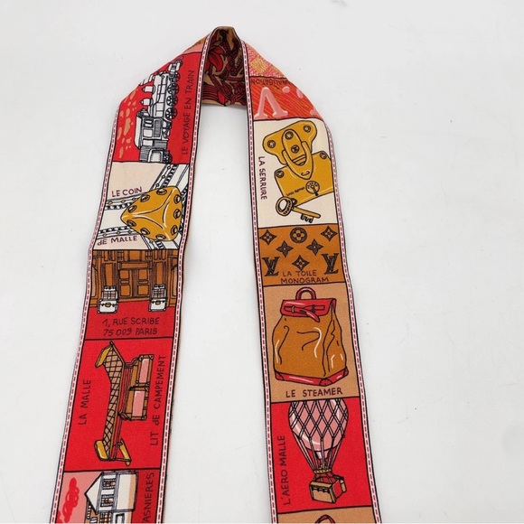 Louis Vuitton twilly neck scarf purse charm - Picture 9 of 13